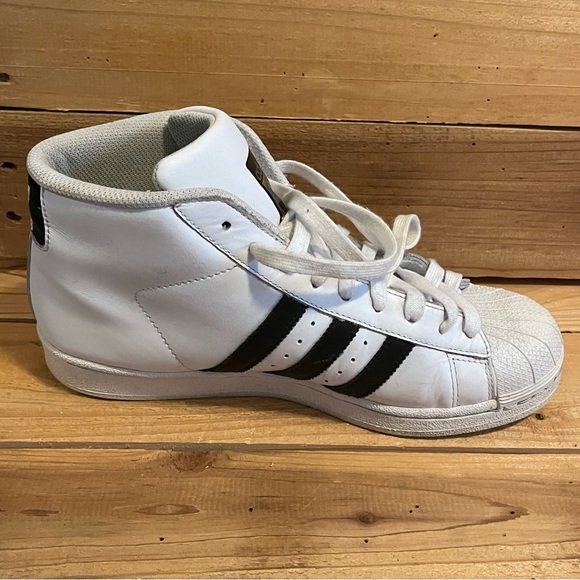 Adidas Size 7 Pro Model Shell Toes High Top - Picture 5 of 10